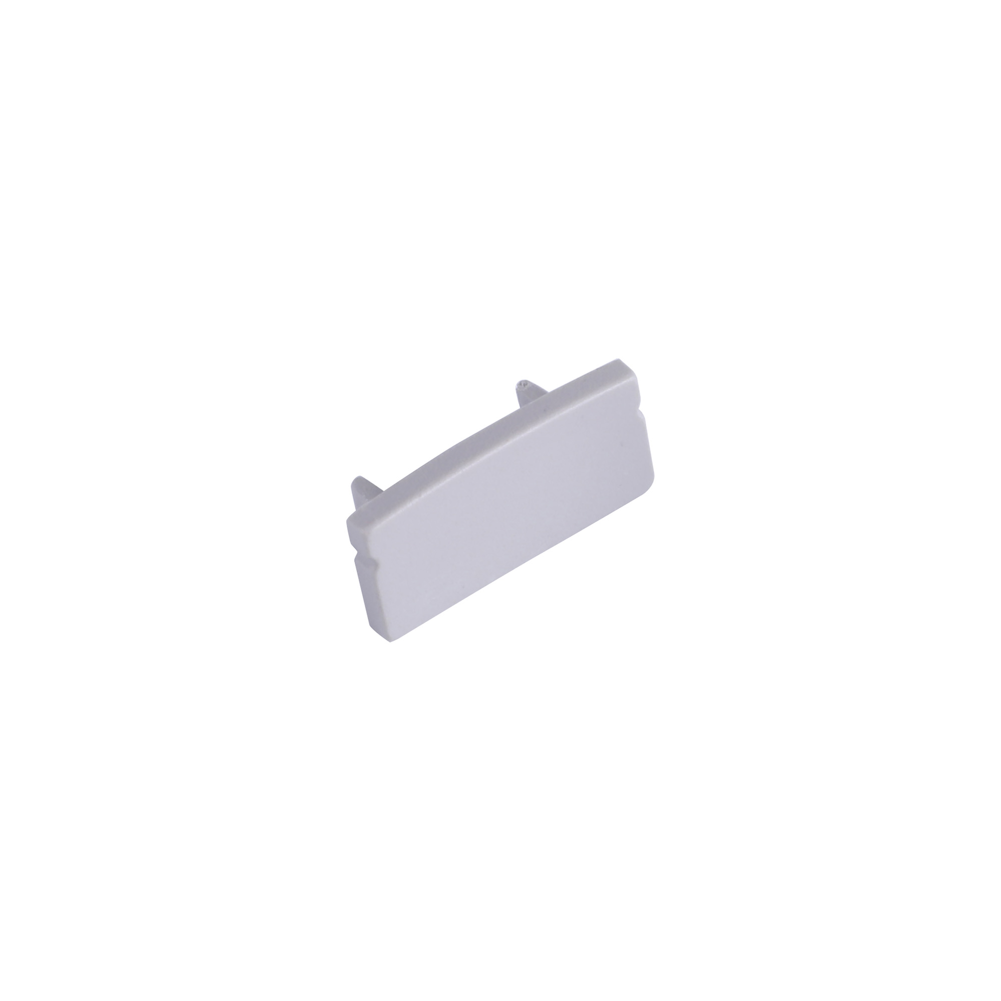 M7389  Tiras 17 x 8.5mm Grey Profile End Cap Without Hole (1pc) for M7383